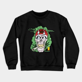 420 Hippie Skull by Hard Grafixs© Crewneck Sweatshirt